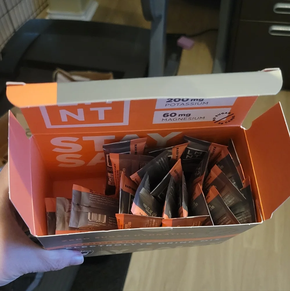 LMNT Watermelon & Raspberry Salt Electrolyte Drink Mix - Picture 5 of 6